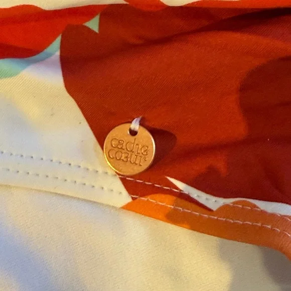 Cache Coeur Poppy Maternity One Piece Swimsuit Floral Size S NWT - Picture 5 of 9